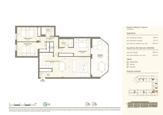 3 soverom Leilighet til salgs i San Pedro de Alcantara, Marbella med svømmebasseng garasje - € 762 600 (Ref: 9561418)