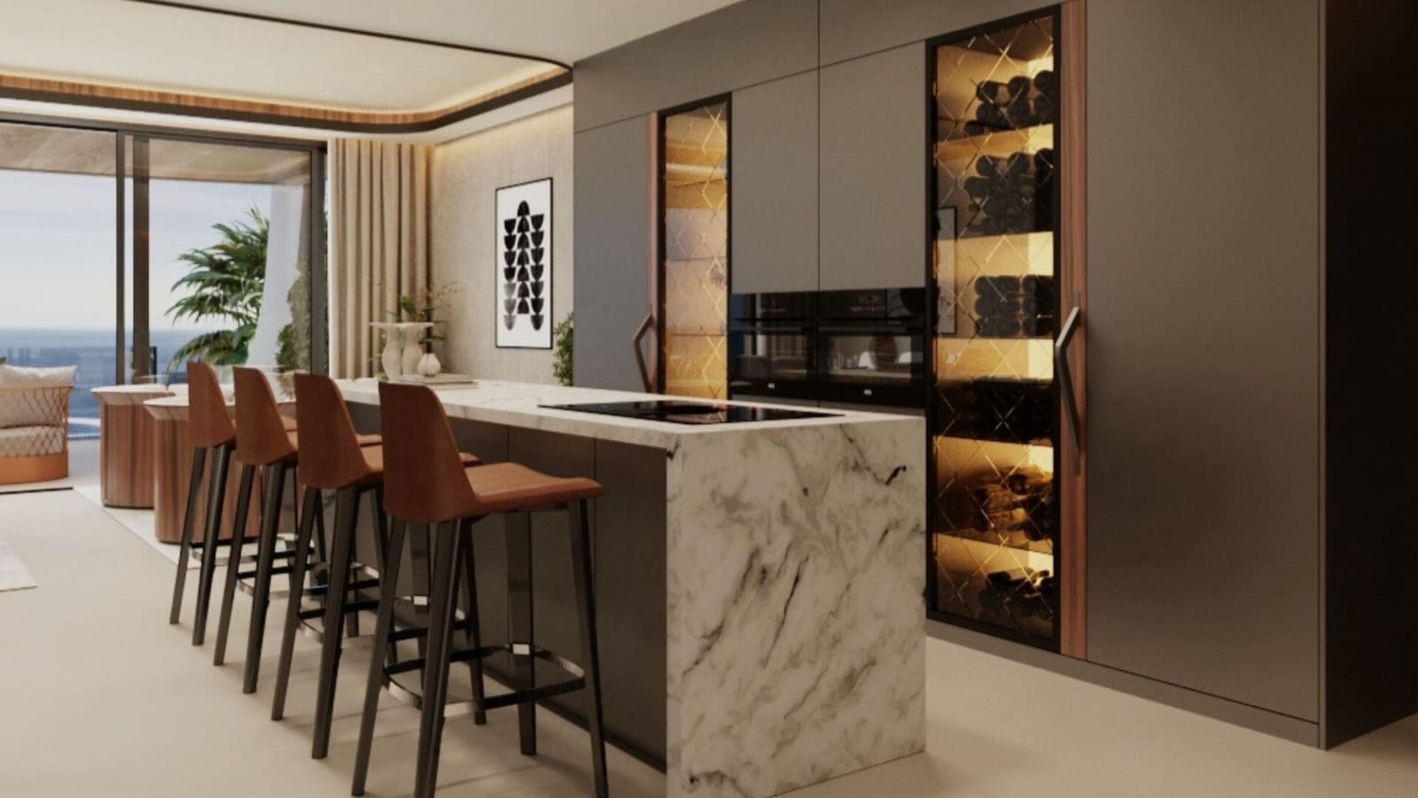 4 soveværelse Lejlighed til salg i Golden Mile med swimmingpool garage - € 3.450.000 (Ref: 9561428)