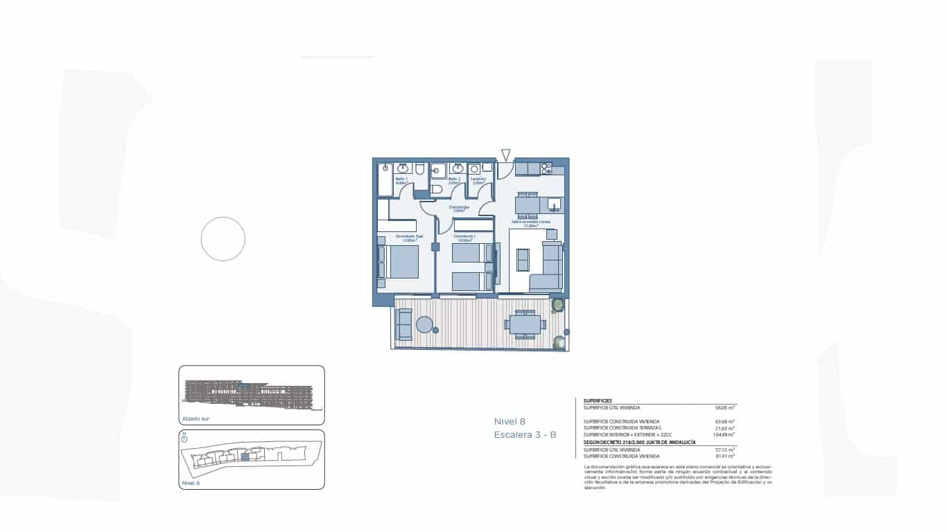 2 bedroom Penthouse for sale in Fuengirola with pool garage - € 390,000 (Ref: 9582455)