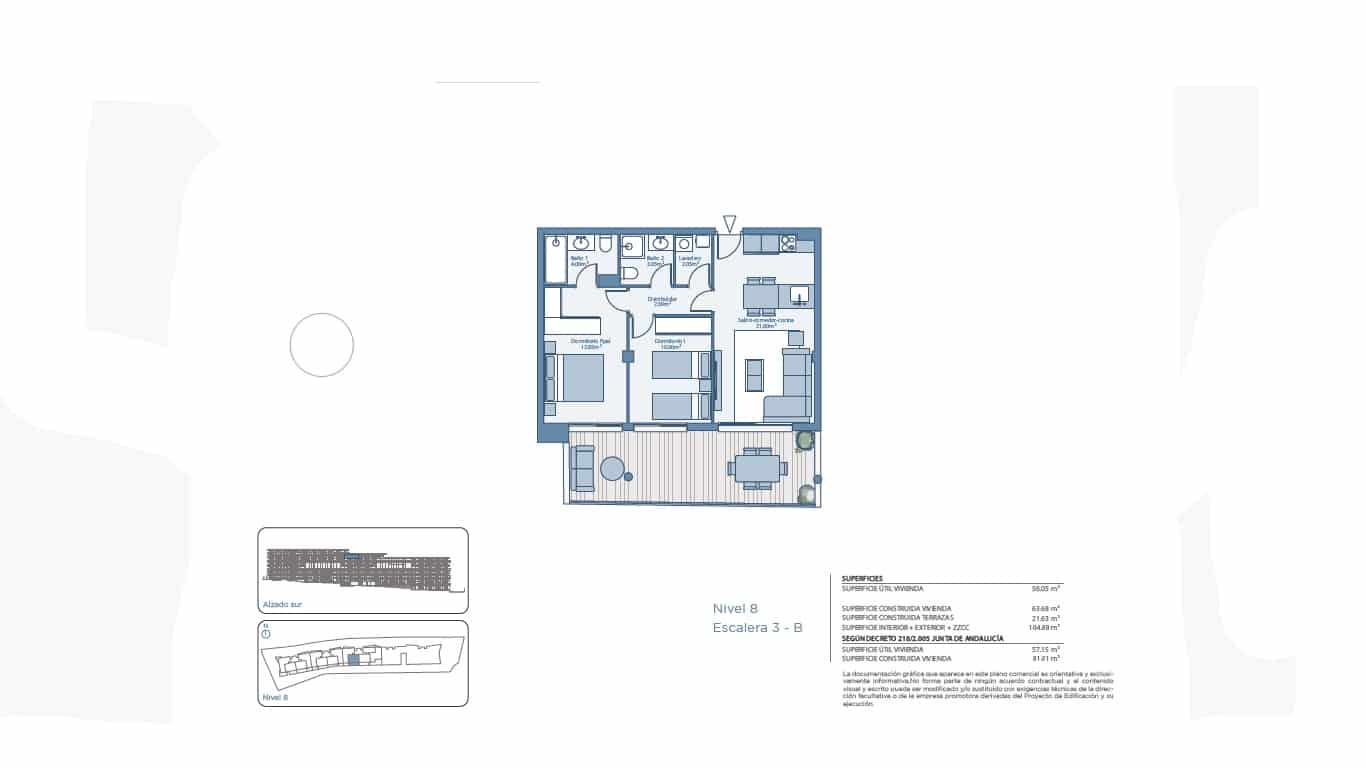 2 bedroom Penthouse for sale in Fuengirola with pool garage - € 390,000 (Ref: 9582455)