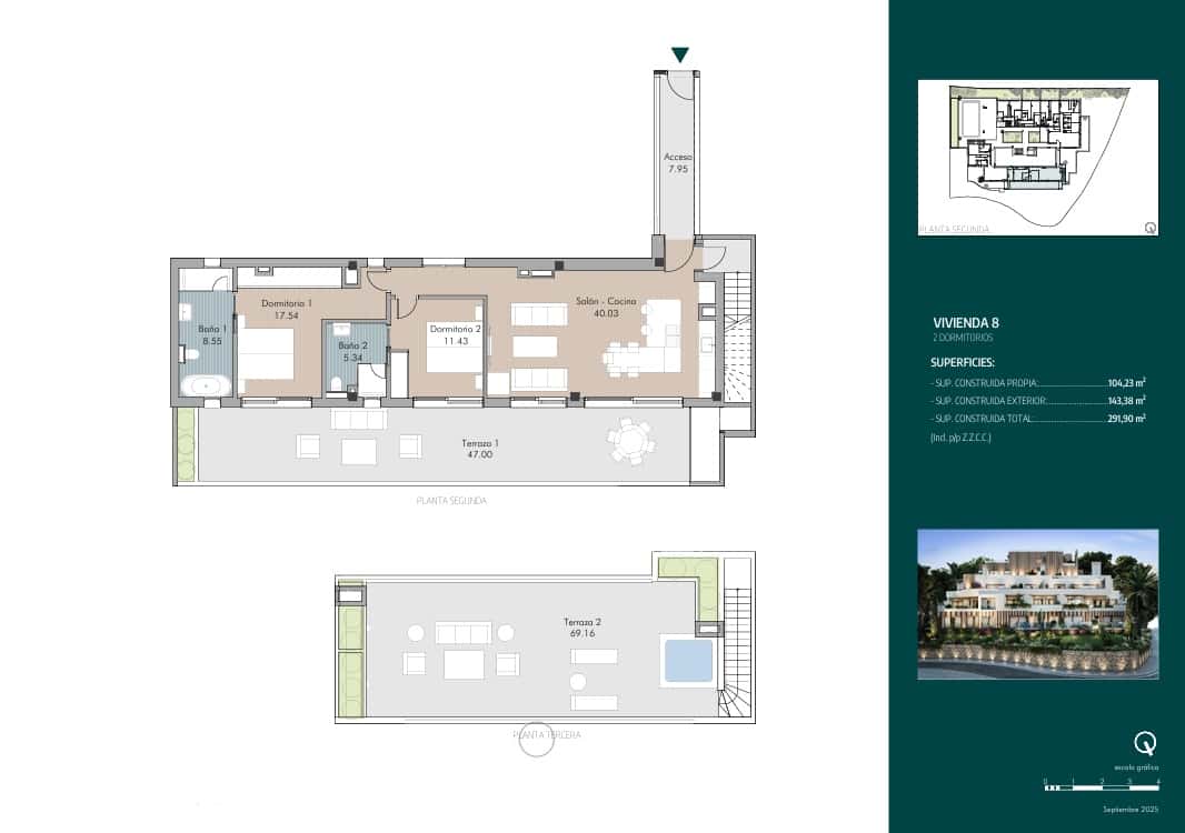 2 soveværelse Penthouse til salg i Marbella med swimmingpool garage - € 1.550.000 (Ref: 9673951)