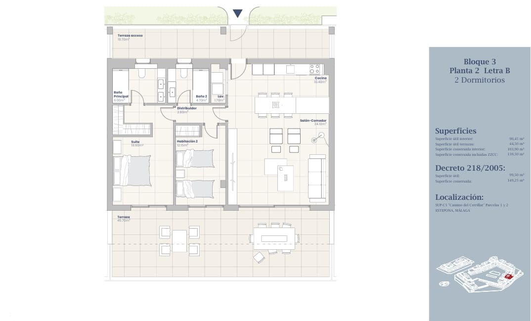 2 quarto Apartamento para venda em Estepona com garagem - 510 000 € (Ref: 9690314)