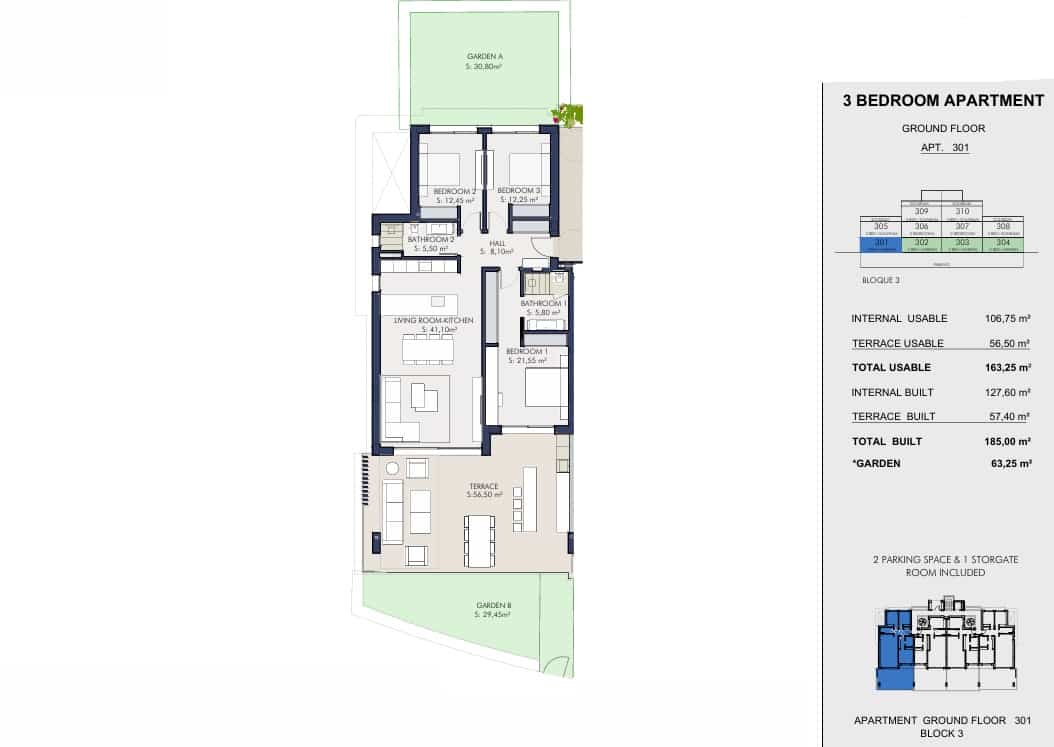3 sypialnia Apartament na sprzedaż w Estepona z basenem garażem - 897 250 € (Ref: 9799081)