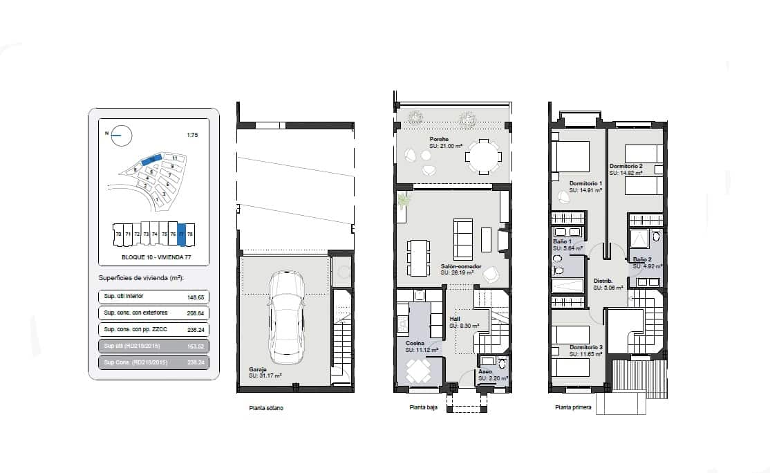 3 slaapkamer Huis te koop in Estepona met zwembad garage - € 470.250 (Ref: 9814350)