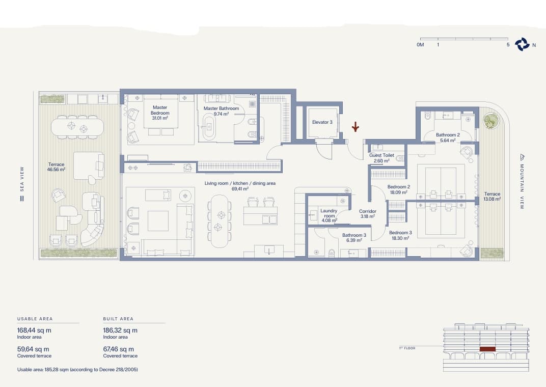 3 camera da letto Appartamento in vendita in Estepona con piscina garage - 2.500.000 € (Rif: 9815763)