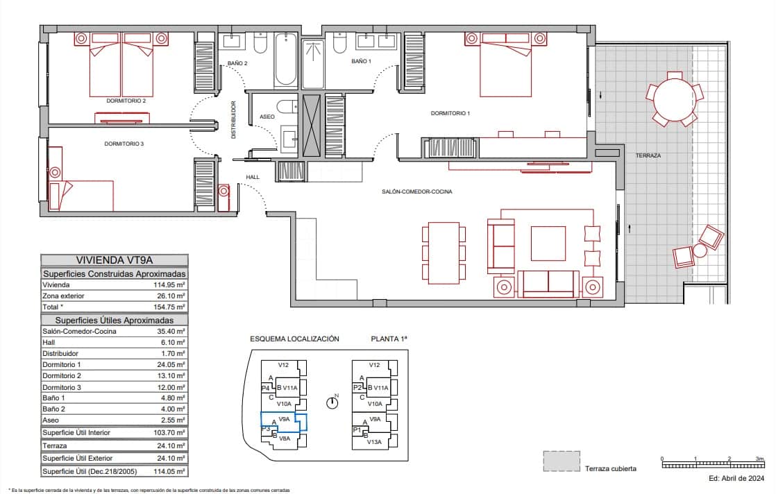 3 soveværelse Lejlighed til salg i Torremolinos med swimmingpool garage - € 554.500 (Ref: 9973006)