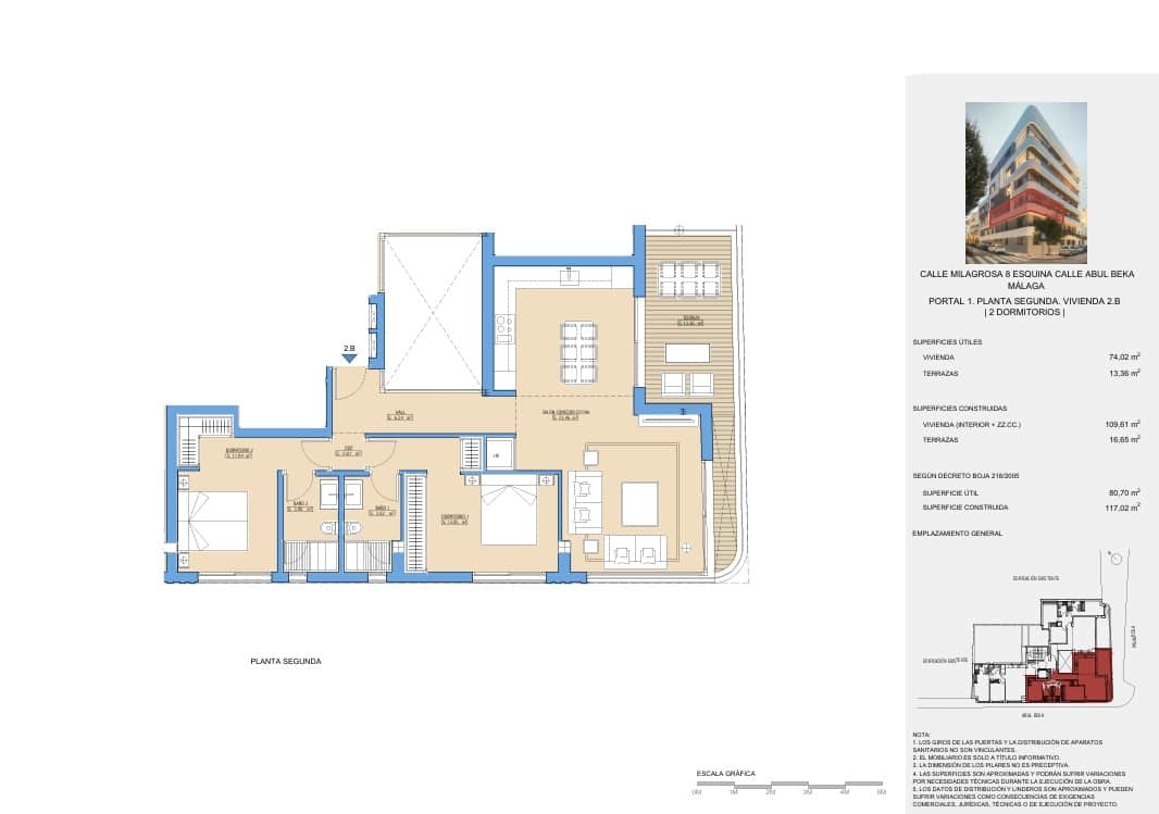 2 soverom Leilighet til salgs i Malaga by med svømmebasseng garasje - € 910 000 (Ref: 9973007)