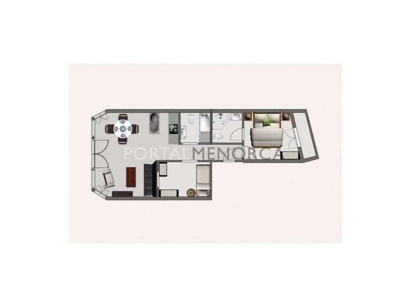 2 sovrum Lägenhet till salu i Mahon / Mao - 280 000 € (Ref: 10035120)