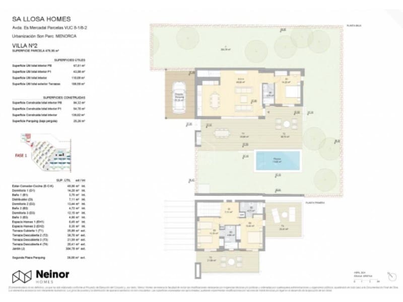 3 makuuhuone Huvila myytävänä paikassa Son Parc - 659 000 € (Ref: 9402095)