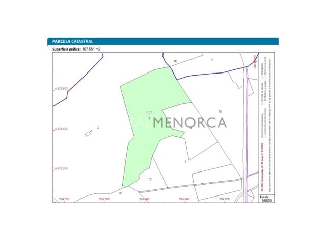 Undeveloped Land for sale in Alayor / Alaior - € 92,000 (Ref: 9631620)