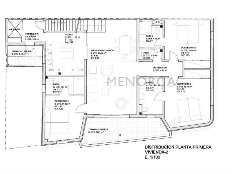 Apartamento de 3 habitaciones en Ciutadella de Menorca en venta - 825.000 € (Ref: 9631729)