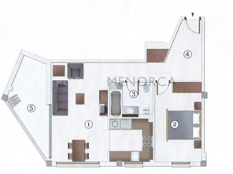 1 quarto Apartamento para venda em Ciutadella de Menorca com garagem - 265 000 € (Ref: 9659301)
