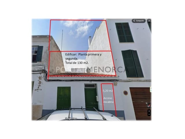 Solar/Parcela en Mahón / Maó en venta - 80.000 € (Ref: 9772933)