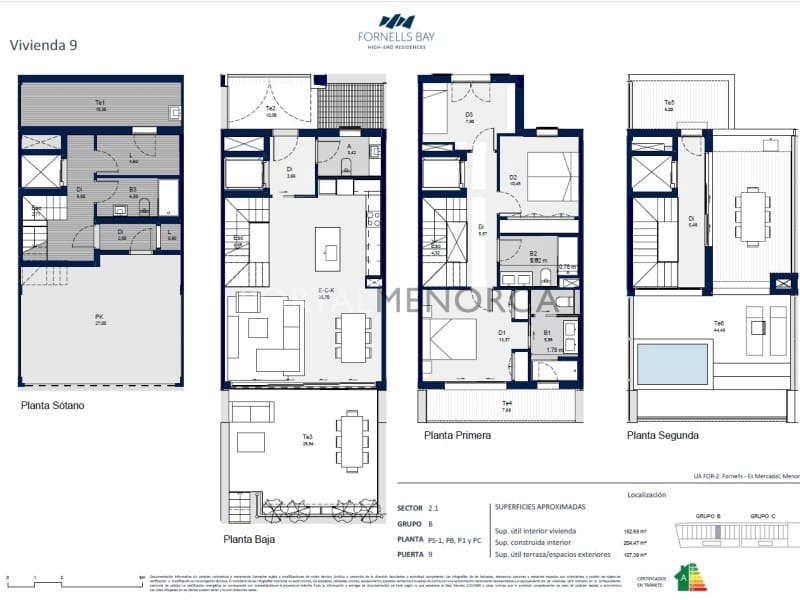 3 makuuhuone Huvila myytävänä paikassa Fornells - 1 050 000 € (Ref: 9966375)