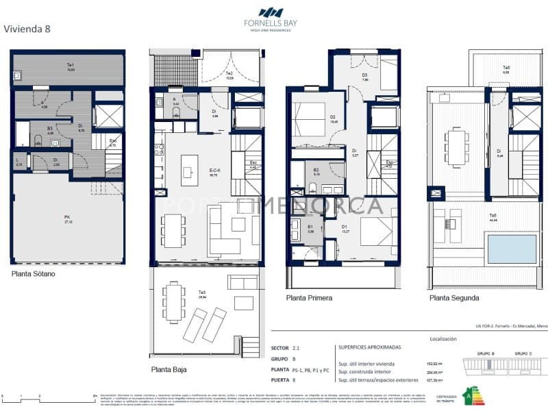 3 makuuhuone Huvila myytävänä paikassa Fornells - 1 050 000 € (Ref: 9966375)