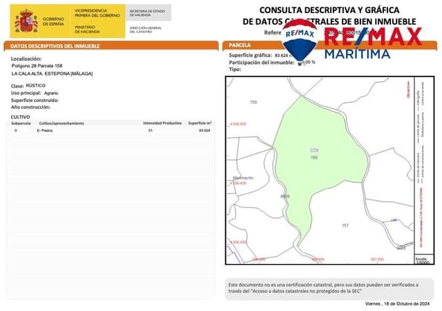 Byggetomt til salgs i Estepona - € 4 585 000 (Ref: 9065284)