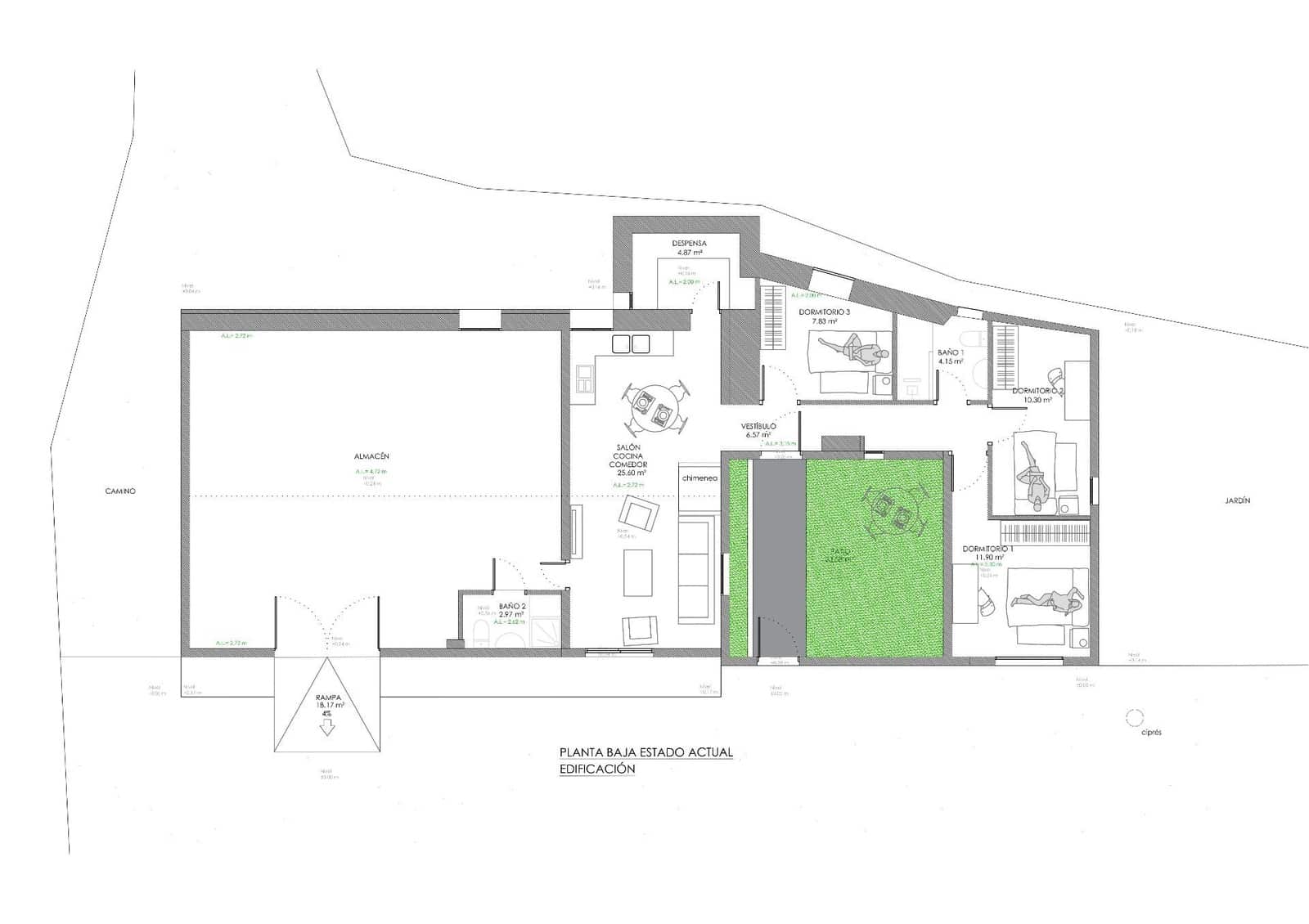 3 soveværelse Finca/Landehus til salg i Somontin med garage - € 140.000 (Ref: 5841232)