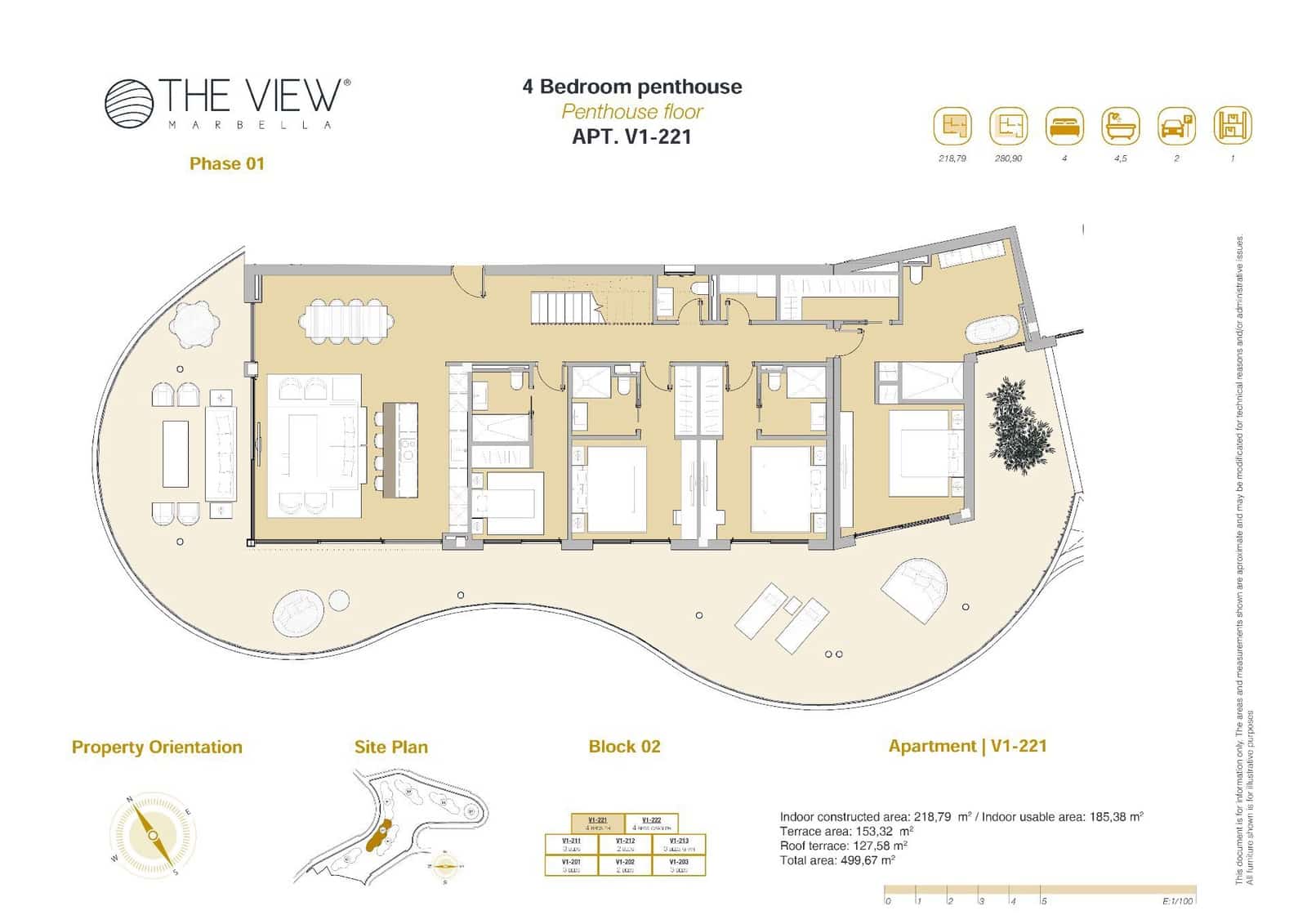 4 soverom Penthouse til salgs i Benahavis med svømmebasseng garasje - € 2 290 000 (Ref: 8084267)