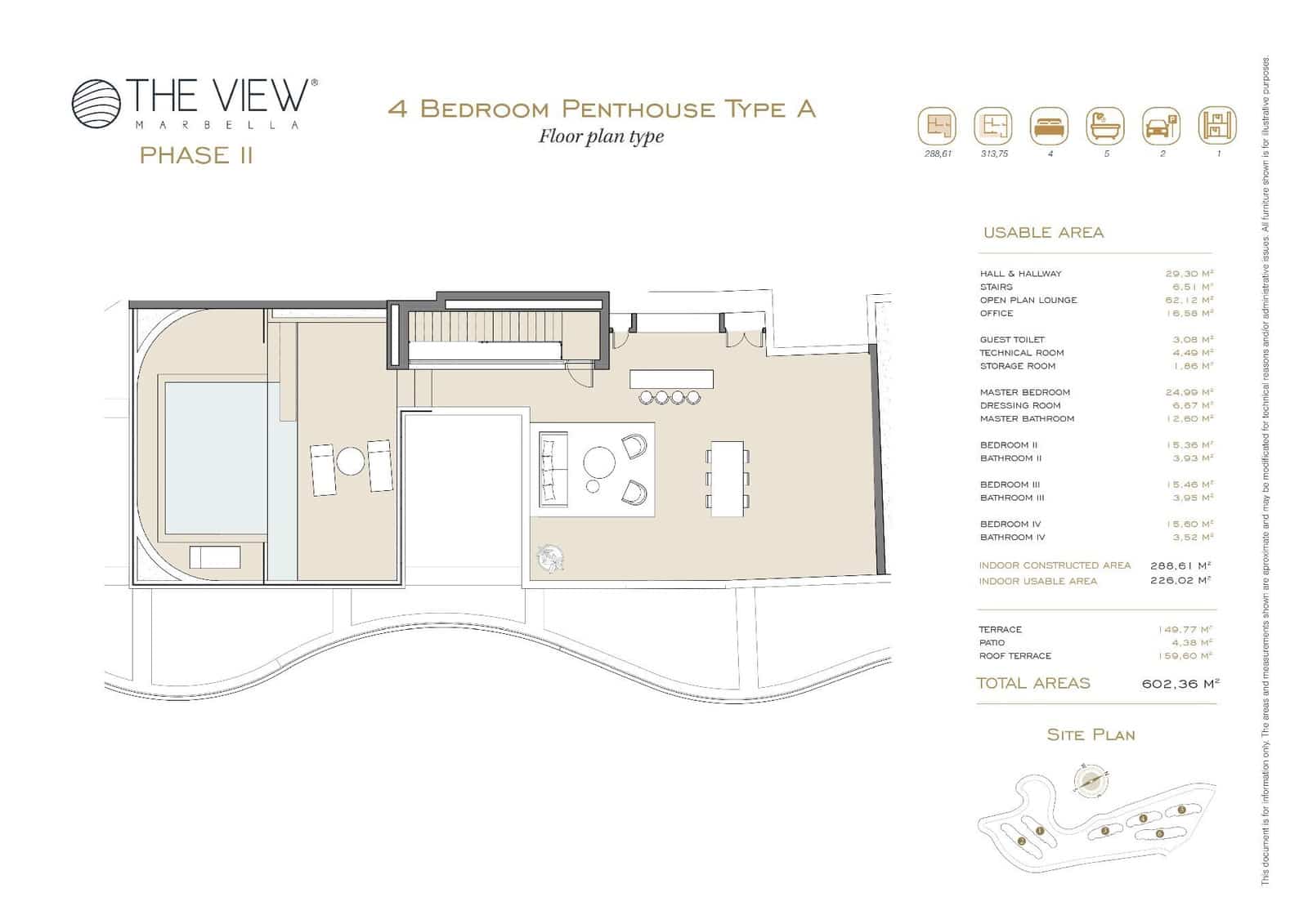 4 soveværelse Penthouse til salg i Benahavis med swimmingpool garage - € 2.945.000 (Ref: 8493378)