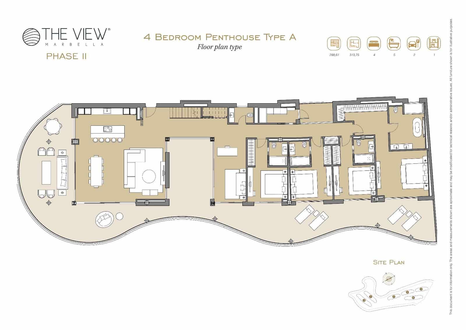 4 soverom Penthouse til salgs i Benahavis med garasje - € 2 290 000 (Ref: 8821711)