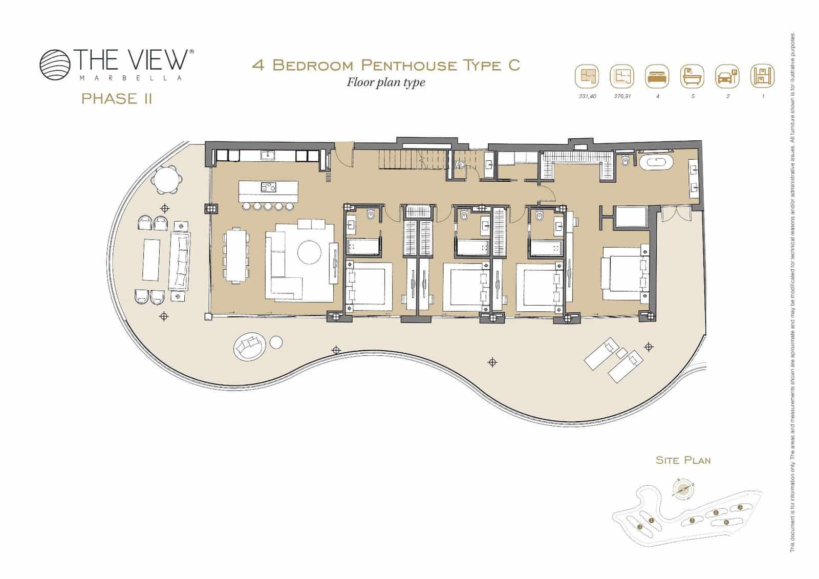 4 soverom Penthouse til salgs i Benahavis med garasje - € 2 290 000 (Ref: 8821711)