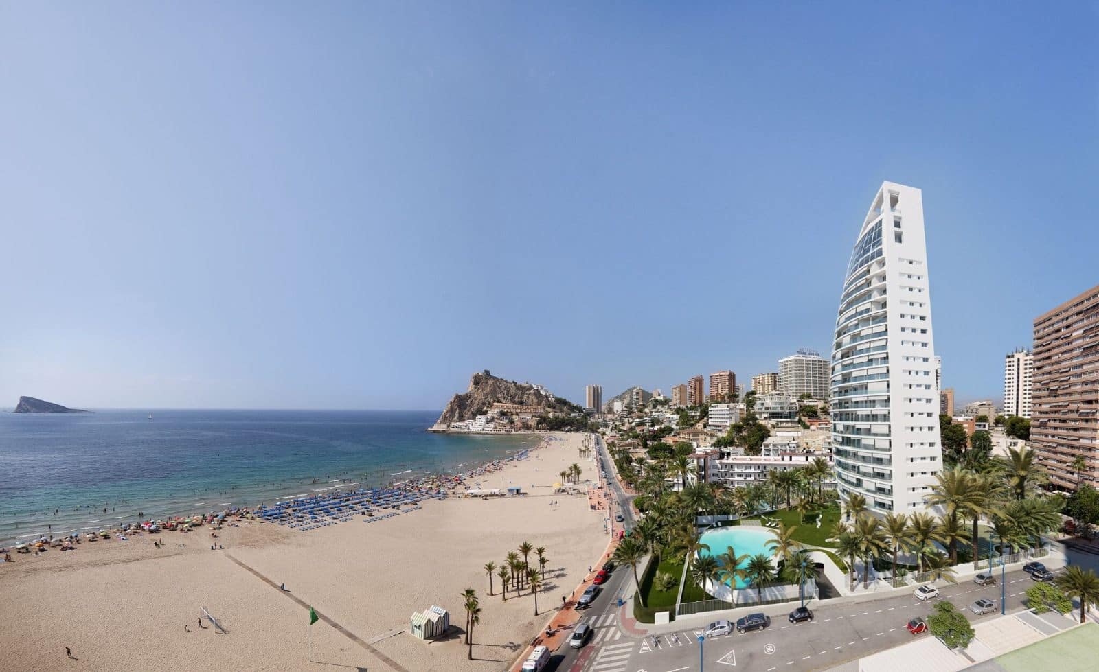 3 soveværelse Lejlighed til salg i Benidorm med swimmingpool garage - € 2.300.000 (Ref: 10157397)