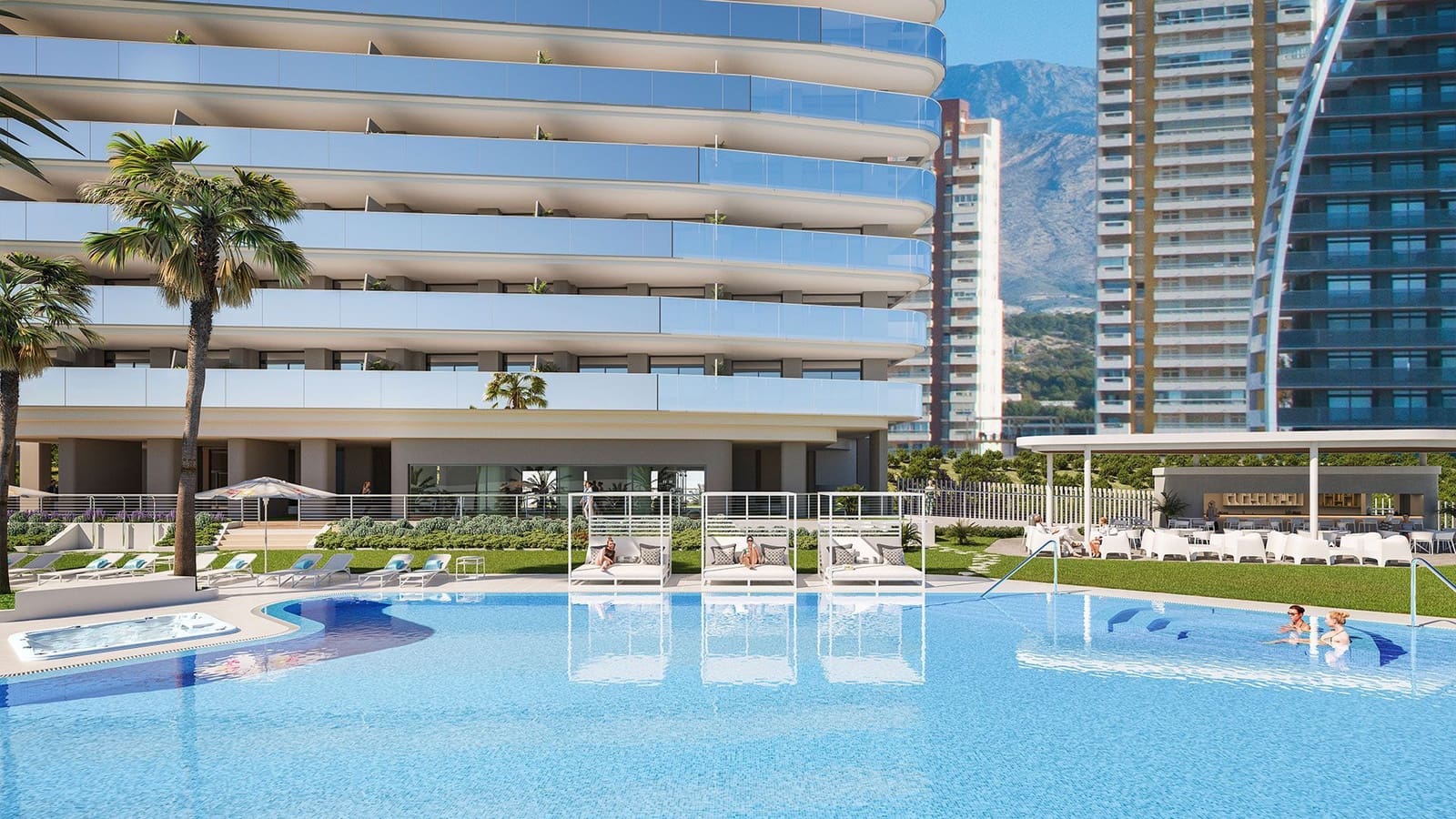 3 Zimmer Apartment zu verkaufen in Benidorm mit Pool Garage - 1.019.000 € (Ref: 6383047)