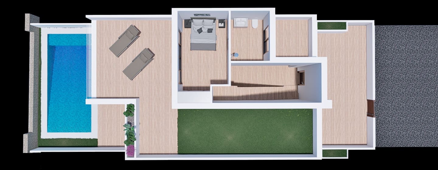 Bungalow de 2 habitaciones en Finestrat en venta con piscina garaje - 329.900 € (Ref: 7021310)