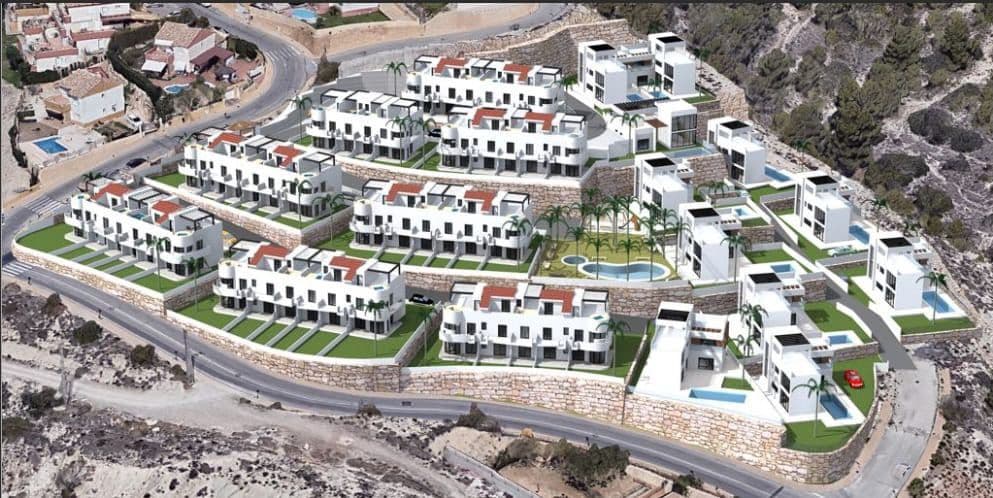 2 soveværelse Semi-Rækkehus til salg i Finestrat med swimmingpool garage - € 420.000 (Ref: 8942630)