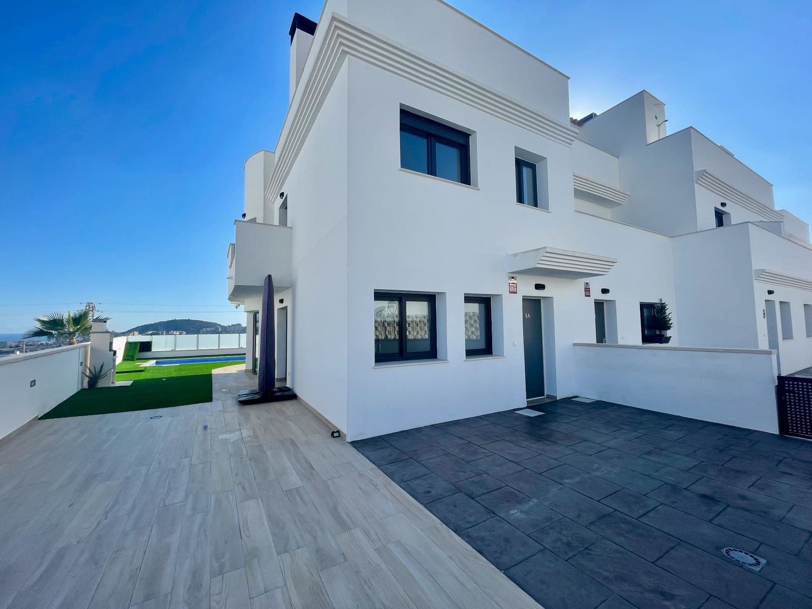 2 soveværelse Semi-Rækkehus til salg i Finestrat med swimmingpool garage - € 420.000 (Ref: 8942630)