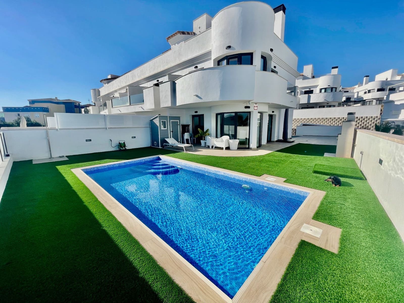 2 soveværelse Semi-Rækkehus til salg i Finestrat med swimmingpool garage - € 420.000 (Ref: 8942630)