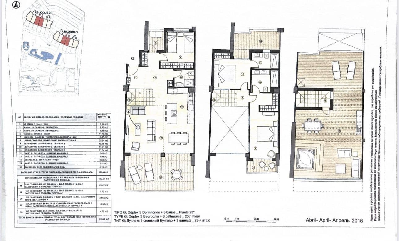 3 soveværelse Penthouse til salg i Benidorm med swimmingpool garage - € 2.350.000 (Ref: 9251902)