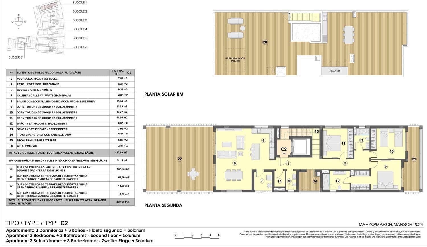 3 bedroom Apartment for sale in Ses Salines with pool garage - € 970,000 (Ref: 8531478)