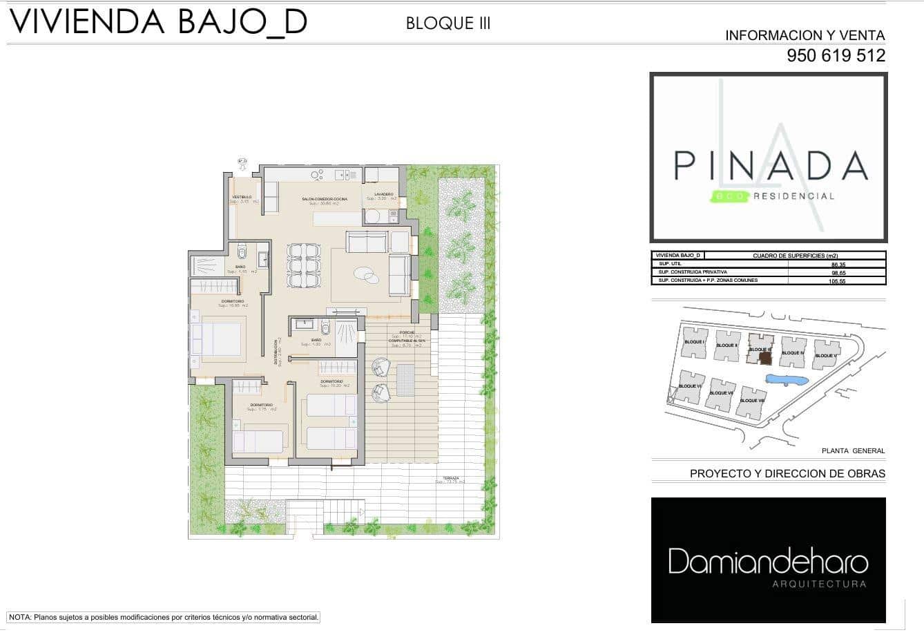 3 soverom Leilighet til salgs i San Juan de los Terreros med svømmebasseng garasje - € 240 000 (Ref: 8068379)