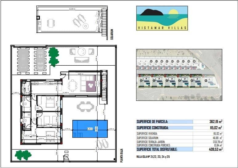 3 sovrum Villa till salu i San Juan de los Terreros med pool - 485 000 € (Ref: 8172982)