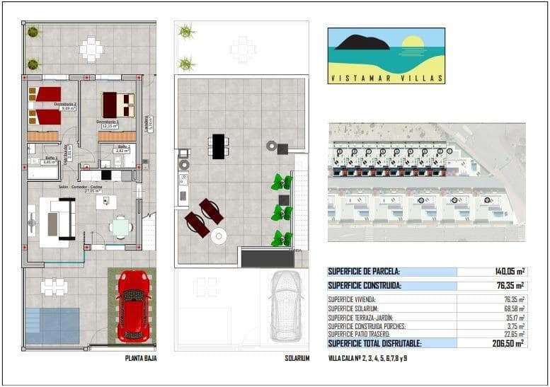 2 sypialnia Willa na sprzedaż w San Juan de los Terreros z basenem - 279 000 € (Ref: 8172983)