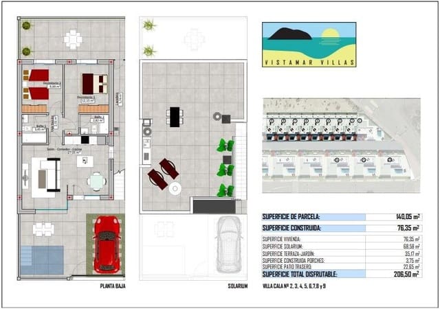 2 sypialnia Willa na sprzedaż w San Juan de los Terreros, Pulpí z basenem - 279 000 € (Ref: 8172983)