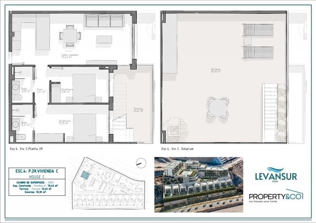 2 soverom Leilighet til salgs i El Hornillo, Aguilas med svømmebasseng garasje - € 267 000 (Ref: 8233428)