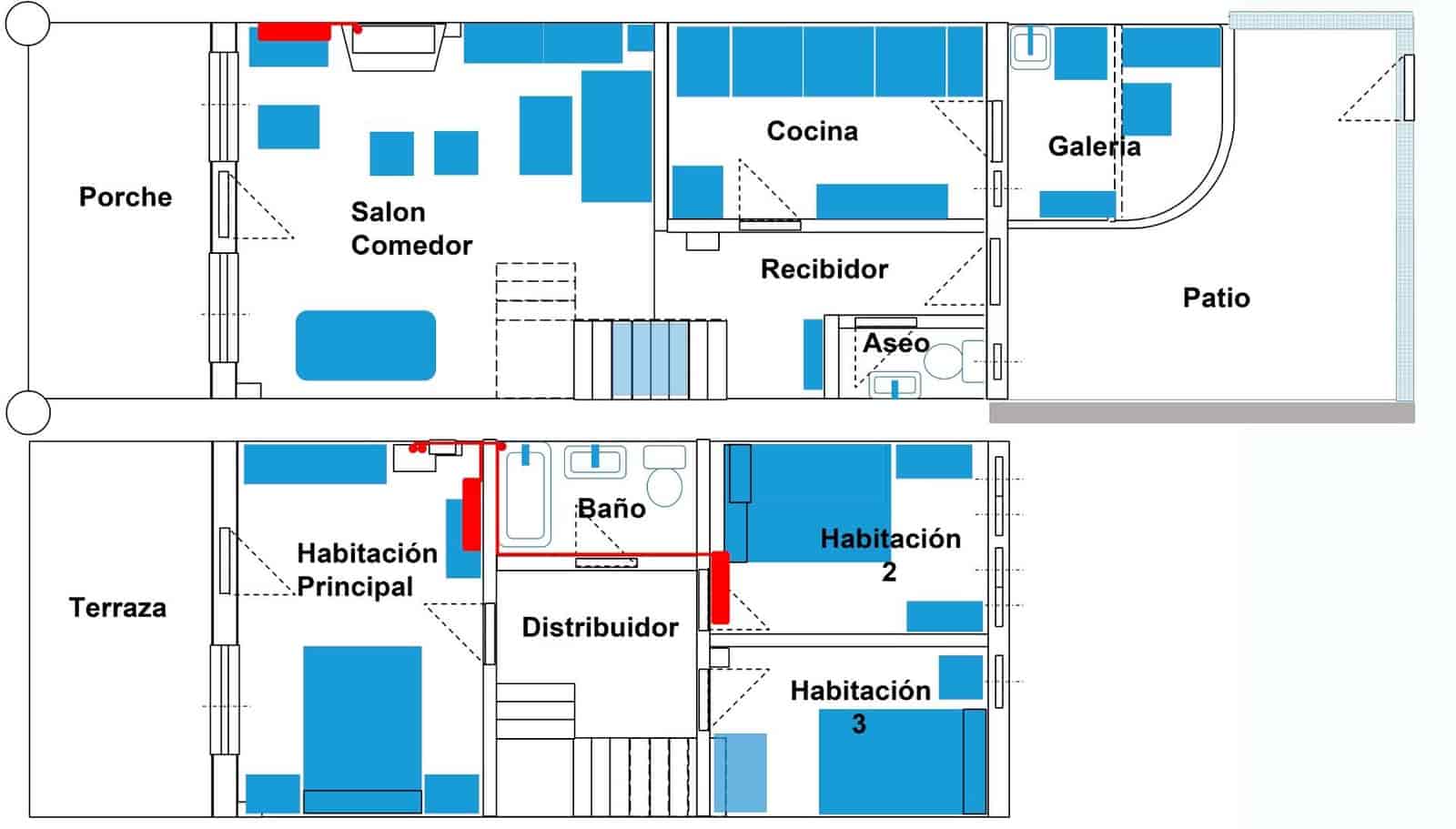 3 bedroom Terraced Villa for sale in Calabardina with pool garage - € 220,000 (Ref: 9622722)