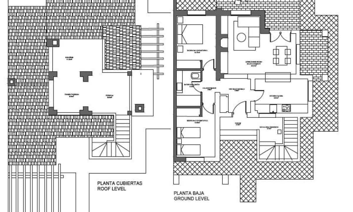2 soveværelse Rækkehus til salg i Las Palas med swimmingpool - € 242.000 (Ref: 10131029)