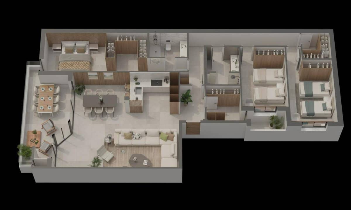 3 sypialnia Apartament na sprzedaż w Aguilas z garażem - 350 000 € (Ref: 9279885)