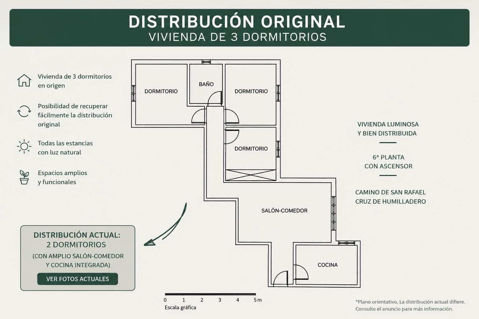 2 slaapkamer Flat te koop in Malaga stad - € 279.459 (Ref: 9783111)