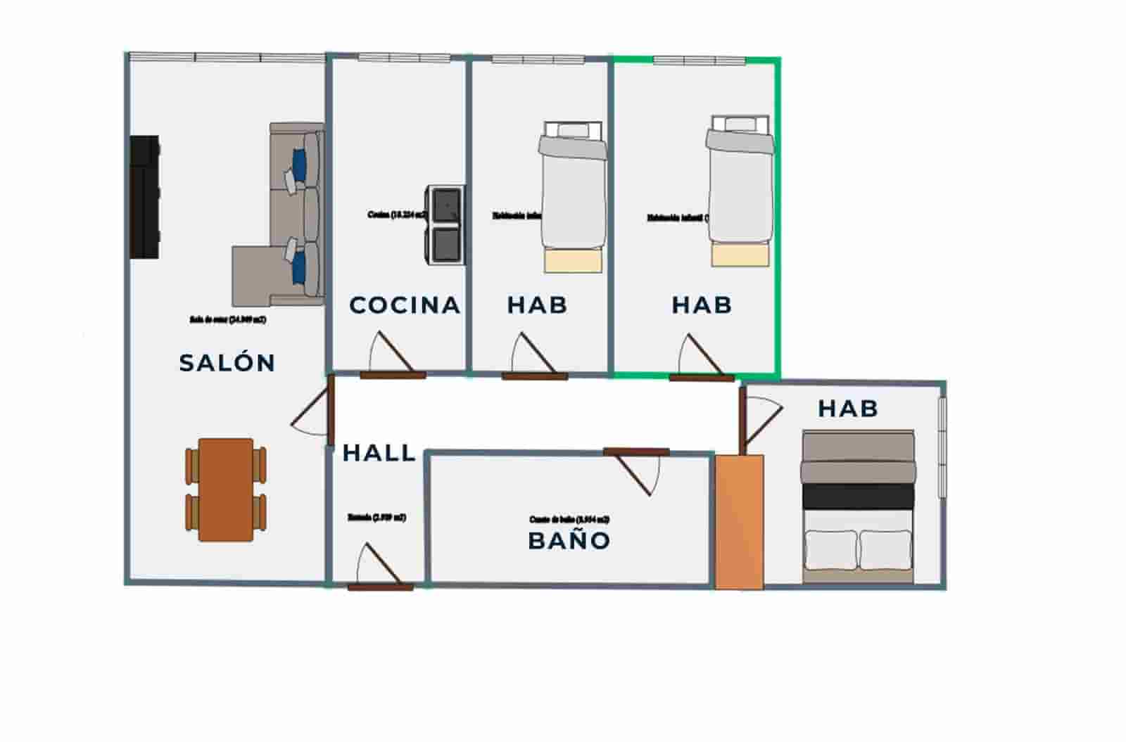 3 bedroom Flat for sale in Malaga city - € 329,900 (Ref: 9978823)