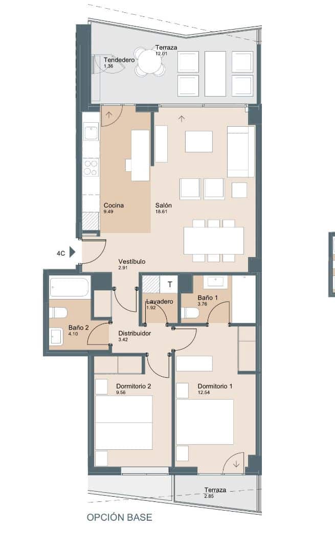 2 quarto Apartamento para venda em Alicante cidade com piscina garagem - 464 000 € (Ref: 7413380)