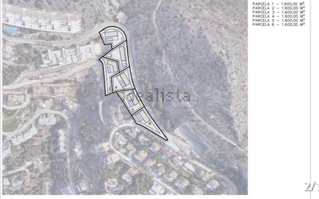 Byggetomt til salgs i Altea - € 3 080 000 (Ref: 7789248)