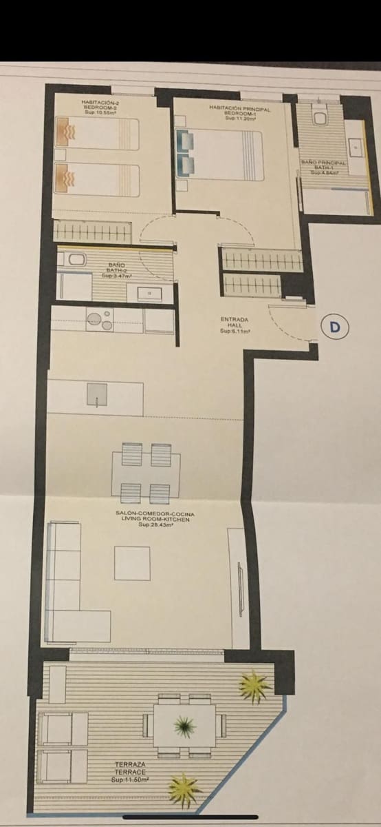 Appartement de 2 chambres à louer à Alicante ville avec piscine garage - 2 200 € (Ref: 7910804)