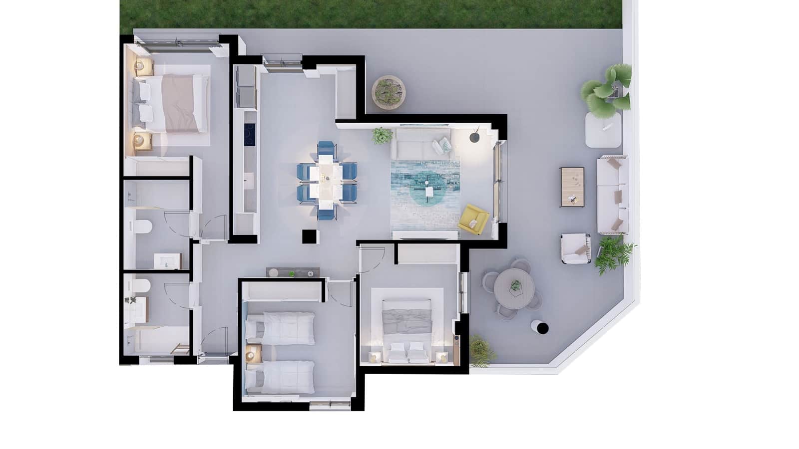 2 sypialnia Mieszkanie na sprzedaż w La Villajoyosa / Vila Joiosa z basenem garażem - 275 000 € (Ref: 7929845)