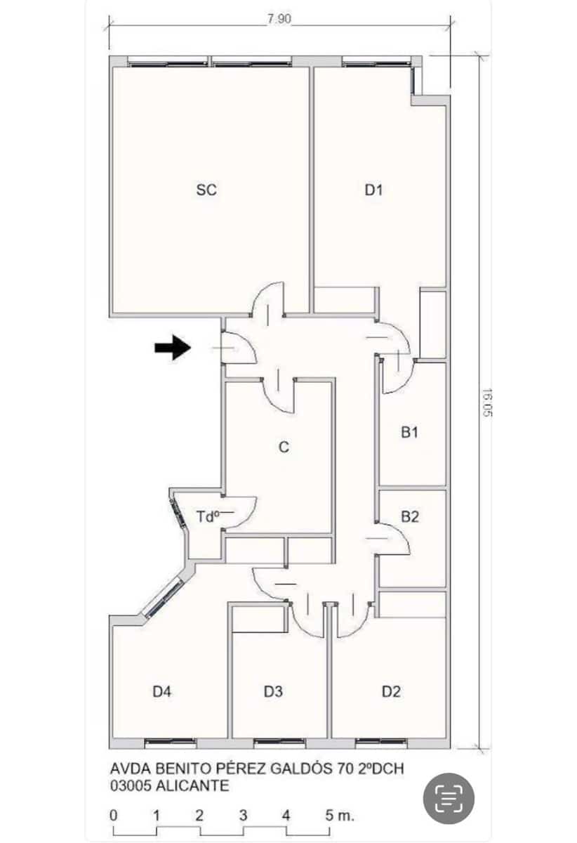 4 quarto Apartamento para venda em Alicante cidade - 350 000 € (Ref: 8636032)