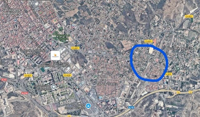 Bouwgrond te koop in Villafranqueza, Alicante stad - € 400.000 (Ref: 8862130)