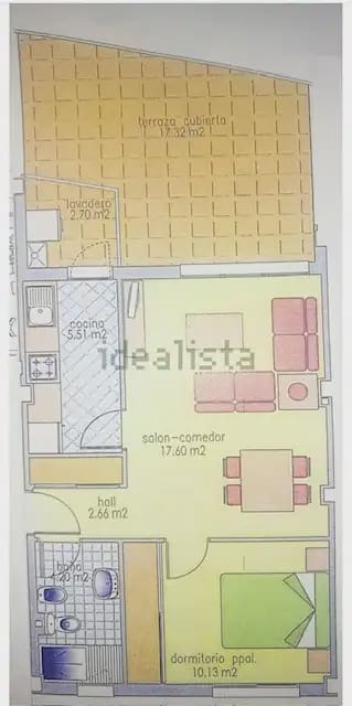 1 sovrum Lägenhet att hyra i Alicante stad med pool - 1 000 € (Ref: 9804007)